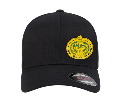 Picture of This We'll Defend Side Logo Black Flexfit Hat