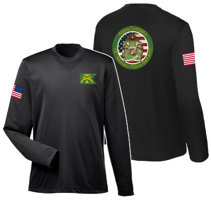 Picture of Kids Alpha Co Gator Black Dry-Fit Long Sleeve Shirt