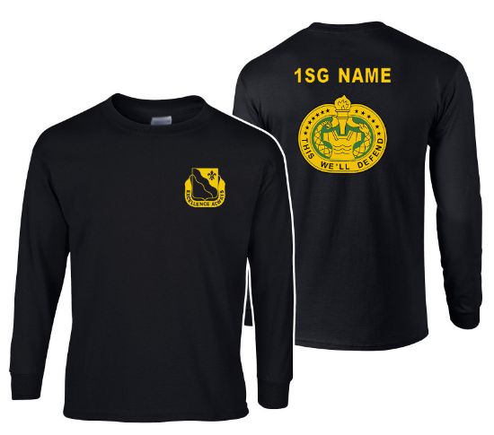 Picture of Personalized This We'll Defend Black Cotton Long Sleeve Shirt